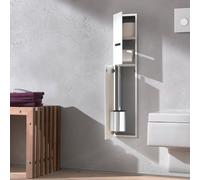 Emco Bad Module WC Asis 2.0 975427451 – blanc brillant, 170×811 mm, charnière à gauche, encastré
