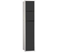 Emco Asis 975027550 Modules toilettes Box pour Porte-papier, porte-papier de réserve ou porte papier humide, porte-balai de WC