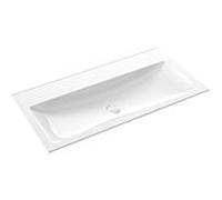 Emco Asis lavabo invité en fonte minérale 957711433 blanc , Ø 1000 mm, sans trop-plein, avec 3 trous pour robinetterie