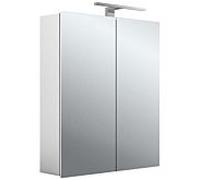 Emco Asis Mee armoire à miroir éclairée en saillie 949805050 600 x 746 mm, 2 portes, aluminium