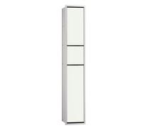 Emco asis module 150 module WC invitÃ©s encastrÃ© modÃšle, porte-poubelle, porte-papier, porte-papier, set de brosses de toilette, Coloris: aluminium/optiblanc - 976027470