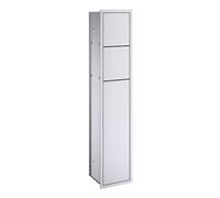 emco asis module 150 module WC encastré modèle, butée à droite, couleur : aluminium/aluminium, 978305052