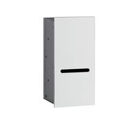 emco asis module 2.0 Module papier WC - modèle encastré, charnière de porte à gauche, 972427422, Couleur: aluminium/optiblanc
