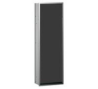 Emco Asis le module 300 du module d'armoire 977027963 chromé / noir, porte en verre, modèle à fleur