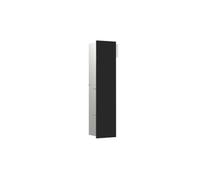 emco asis module pure module WC, façade en bois d'une pièce, encastré, butée à droite, 730x170mm, avec compartiment pour rouleau de réserve, 975551411, Couleur: noir mat