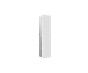 emco asis module pure module WC, façade en bois d'une pièce, encastré, butée à droite, 730x170mm, avec compartiment pour rouleau de réserve, 975551311, Couleur: blanc alpin