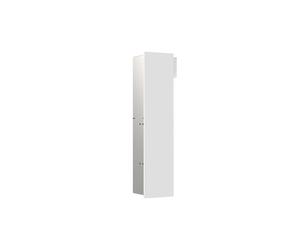 emco asis module pure module WC, façade en bois d'une pièce, encastré, butée gauche, 730x170mm, avec compartiment pour rouleau de réserve, 975551310, Couleur: blanc alpin