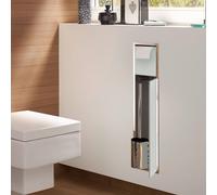 Emco Bad Module WC Asis 150 974027840 – Encastré, porte‑papier, jeu de brosses WC – Chrome/Opti‑blanc