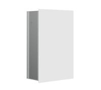 Module collecteur de déchets encastrable Emco asis 2.0 975327402 316 x 497 mm, façade en verre, blanc brillant