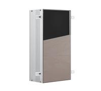 emco asis modules plus : module pour collecteur de déchets en modèle encastré, porte carrelable, 250 x 492 mm, 975611015