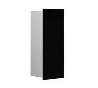 emco asis modules pure : collecteur de déchets modèle encastré, façade en verre, 170 x 436 mm, 975527512, Couleur: Noir