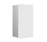 emco asis modules pure : module pour collecteur de déchets modèle encastré, façade en verre, 250 x 436 mm, 975527413, Couleur: Blanc