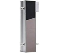 Emco asis Plus Armoire encastrable pour Papier Toilette et Brosse WC - Armoire de Salle de Bain en Aluminium de qualité supérieure avec Fonction Push to Open