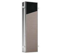 EMCO ASIS Plus Module d'armoire encastré avec éclairage LED, armoire de salle de bain pour espace de rangement invisible, armoire haute avec fonction Push to Open et prise de courant