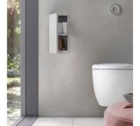 Emco Asis Plus Module WC, avec porte-papier toilette et porte-rouleaux de papier toilette, 975611002,