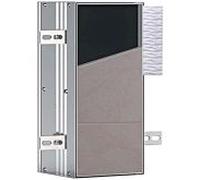 emco asis module plus, module WC - modèle encastré, 2 compartiments pour papier WC, rouleau de rechange ou boîte papier humide, charnière de porte à gauche, 975611002