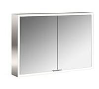 Emco Asis Prime armoire de toilette éclairée en saillie 949705083 1000x700mm, 2 portes, paroi arrière Miroir