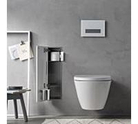 Emco Asis pure encastré WC - garniture de toilette 975551304 170x435mm, charnière de porte à gauche, blanc mat