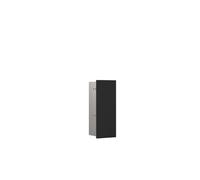 emco asis pure Ensemble brosse WC module, montage encastré, charnière de porte à droite, façade en verre, 436x170mm, 975528505, Couleur: Noir Mat