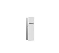 EMCO Asis Pure - Module WC avec 2 portes & charnières à gauche 170x600x162mm alpin white/brushed stainless steel