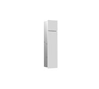 emco asis module pure module WC, façade en bois en deux parties, encastré, butée gauche, 730x170mm, avec compartiment pour rouleau de réserve, 975551300, Couleur: blanc alpin