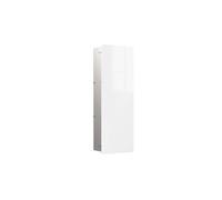 emco asis pure Module d'armoire, montage encastré, charnière de porte à gauche, façade en verre, 730x250mm, 2 étagères en verre, 975527406, Couleur: Aluminium/Optiwhite