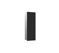 emco asis pure Module d'armoire, montage encastré, charnière de porte à gauche, façade en verre, 730x250mm, 2 étagères en verre, 975528506, Couleur: Noir Mat