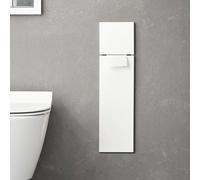 EMCO Asis Pure - Module WC avec 2 portes & charnières à droite 170x600x162mm alpin white/brushed stainless steel