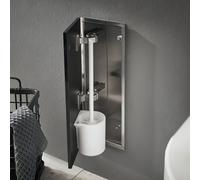 Emco Bad WC encastré Asis Pure 975551404 170x435 mm charnière gauche noir mat