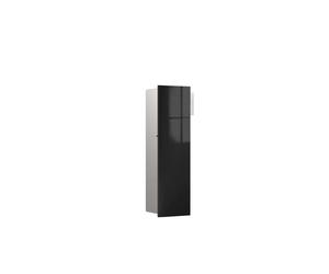 emco asis pure module WC, montage encastré, charnière de porte à gauche, façade en verre sur toute la longueur, 600x170mm, 975527508, Couleur: Noir