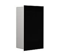 emco asis modules pure : module pour collecteur de déchets modèle encastré, façade en verre, 250 x 436 mm, 975527513, Couleur: Noir