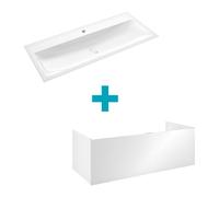 Emco Asis Vasque avec meuble bas, 1 tiroir, 957711421+958327421,