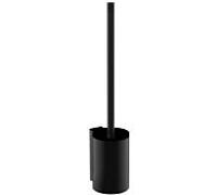 Emco Aura ensemble de brosse de toilette 851513400 noir mat, modèle mural, manche et manche de brosse noir