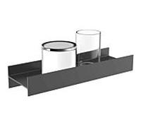 Emco Aura Support double avec distributeur de savon et verre à dents, 853113400,