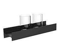 Emco Aura porte-verre double 852513400 noir mat