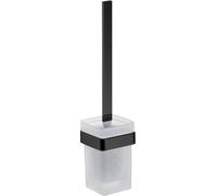 Emco Ensemble brosse de toilette LOFT réservoir verre cristal satiné noir 051513300