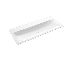 emco evo 1200 lavabo, 1211x522mm, sans trop-plein, pour meuble bas evo 1200, 957711422, Exécution: 2 trous de robinet