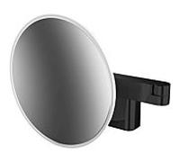 Emco rasage / cosmétique à LED Emco evo 109513336 noir, grossissement 3x, Ø 209 mm, 2 bras, rond, système d'éclairage