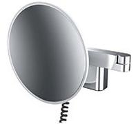Emco evo LED rasage / Miroirs cosmétiques chrome, grossissement triple, Ø 209 mm, rond, fiche, système d'éclairage