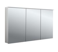 emco flat 2 Armoire de toilette avec éclairage LED avec voile de lumière, 3 portes, 1300x711x145mm, 979706409