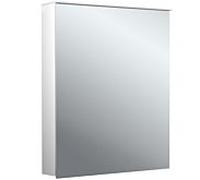 Emco flat 2 armoire de toilette lumineuse en saillie design 979706401 600x711mm, LED, avec voile lumineuse, 1 porte, aluminium