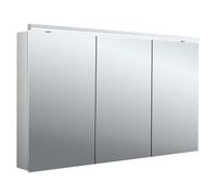 emco flat 2 Classic LED Armoire de toilette avec éclairage avec éclairage à poser, 3 portes, 1300x729x138mm, 979706509