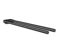 Emco Bad Porte-serviettes mural Flow 275013343 à deux bras fixe 430 mm Noir