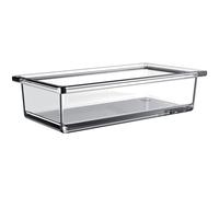 emco liaison coupe rectangulaire en verre pour rampe, verre cristal transpare...