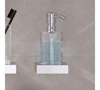Emco Liaison du distributeur de savon liquide 182100102 chromé , verre de cristal clair, pompe à métal