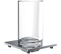 Emco Liaison porte-verre pour balustrade 182000102 cristal clair, chromé