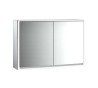 Emco loft armoire de toilette lumineuse, 1200 mm, 2 portes, avec parois latÃ©rales rÃ©flÃ©chissantes, modÃšle apparent, 979805118 - 979805118