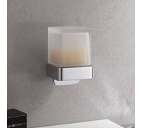 Emco Bad Distributeur de savon liquide Loft 052100103 chromé avec gobelet verre cristal mural