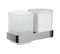 Emco Bad porte-verre Loft 053100101 distributeur savon liquide, gobelet, verre dépoli, chromé