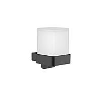 Emco Bad Distributeur de savon liquide Loft mural avec gobelet en verre cristal satiné Noir